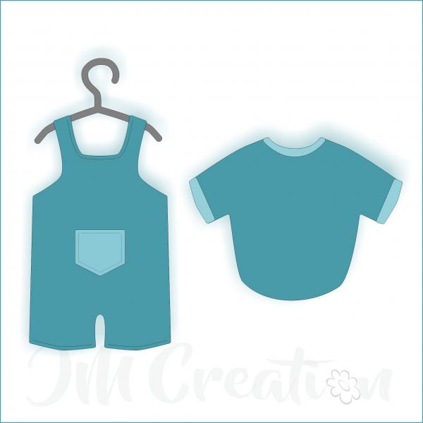 Stanzschablone - Baby-Kleidung Junge